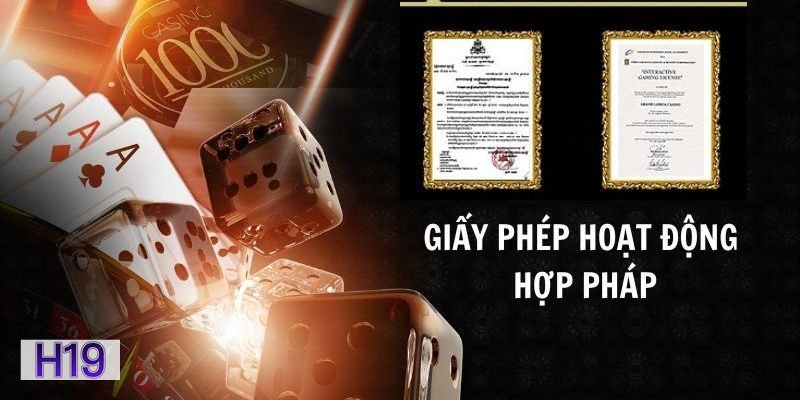 Giấy Phép Hoạt Động h19 - Chứng Nhận Pháp Lý Được h19 Chú Trọng Giấy Phép Hoạt Động h19 - Chứng Nhận Pháp Lý Được h19 Chú Trọng